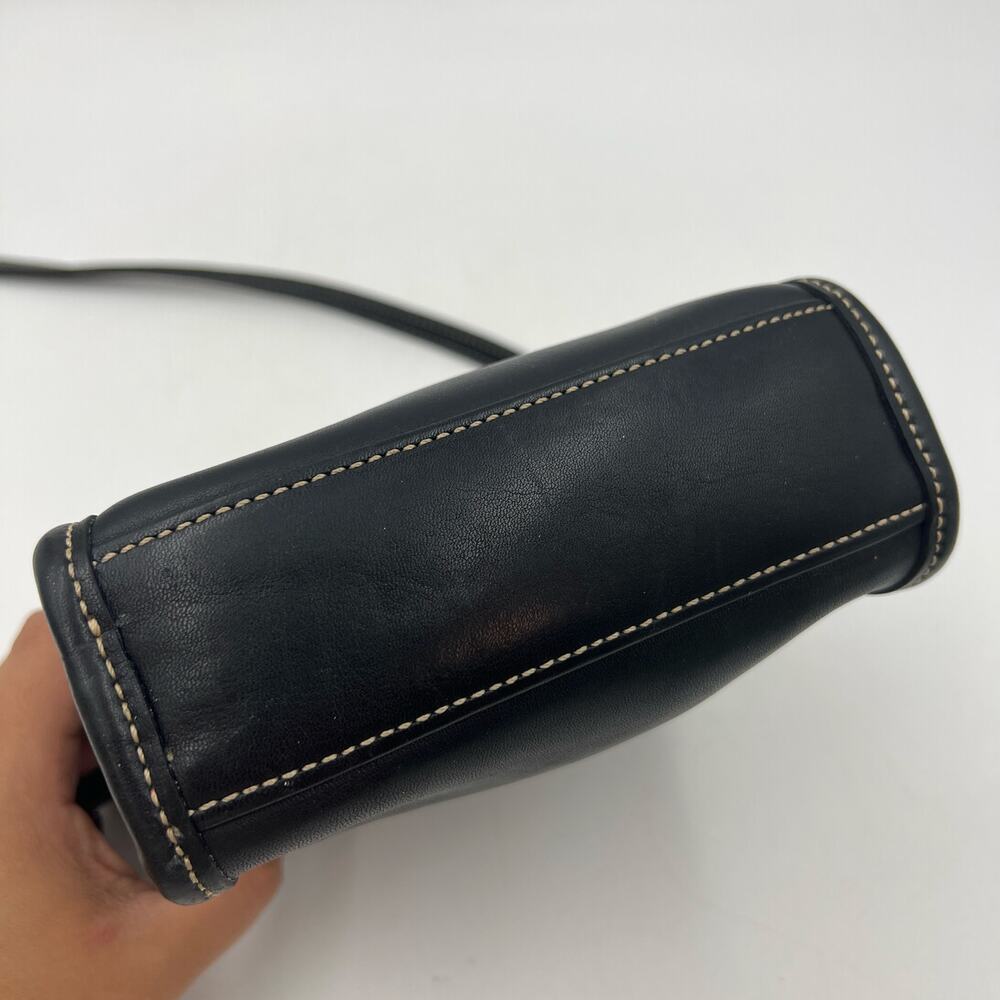 Vintage Coach Bellini Zip Bag Black Leather Purse - Picture 8 of 10